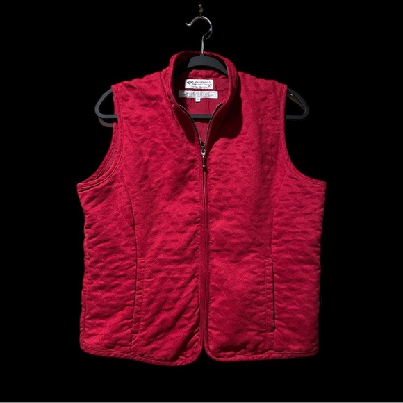 Columbia Ladies M Red Quilted Vest - Picture 1 of 7